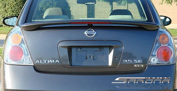 Custom Nissan Altima Trunk Wing  Sedan (2002 - 2006) - $179.00 (Manufacturer Sarona, Part #NS-038-TW)